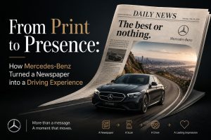 From Print to Presence: How Mercedes-Benz Turned a Newspaper into a Driving Experience